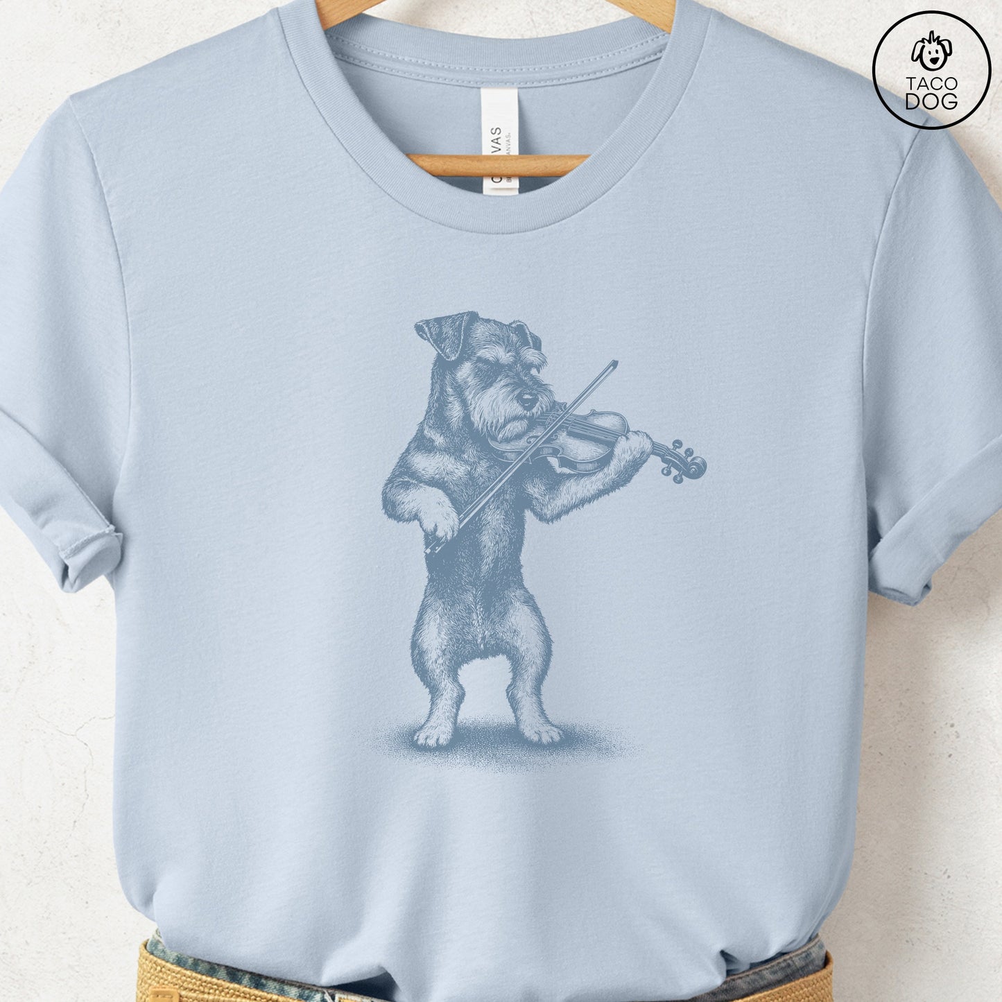 Schnauzer Violin T-Shirt
