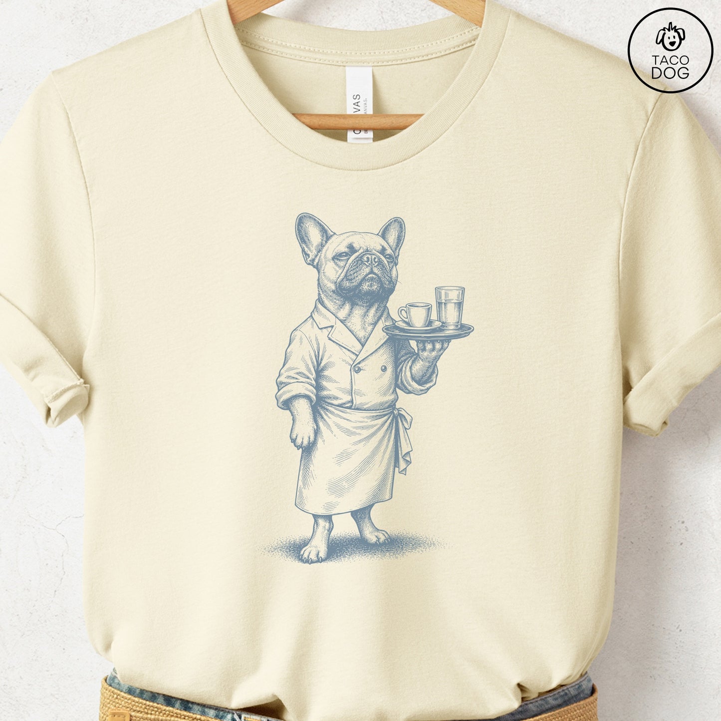 French Bulldog Frenchie Waiter T-Shirt