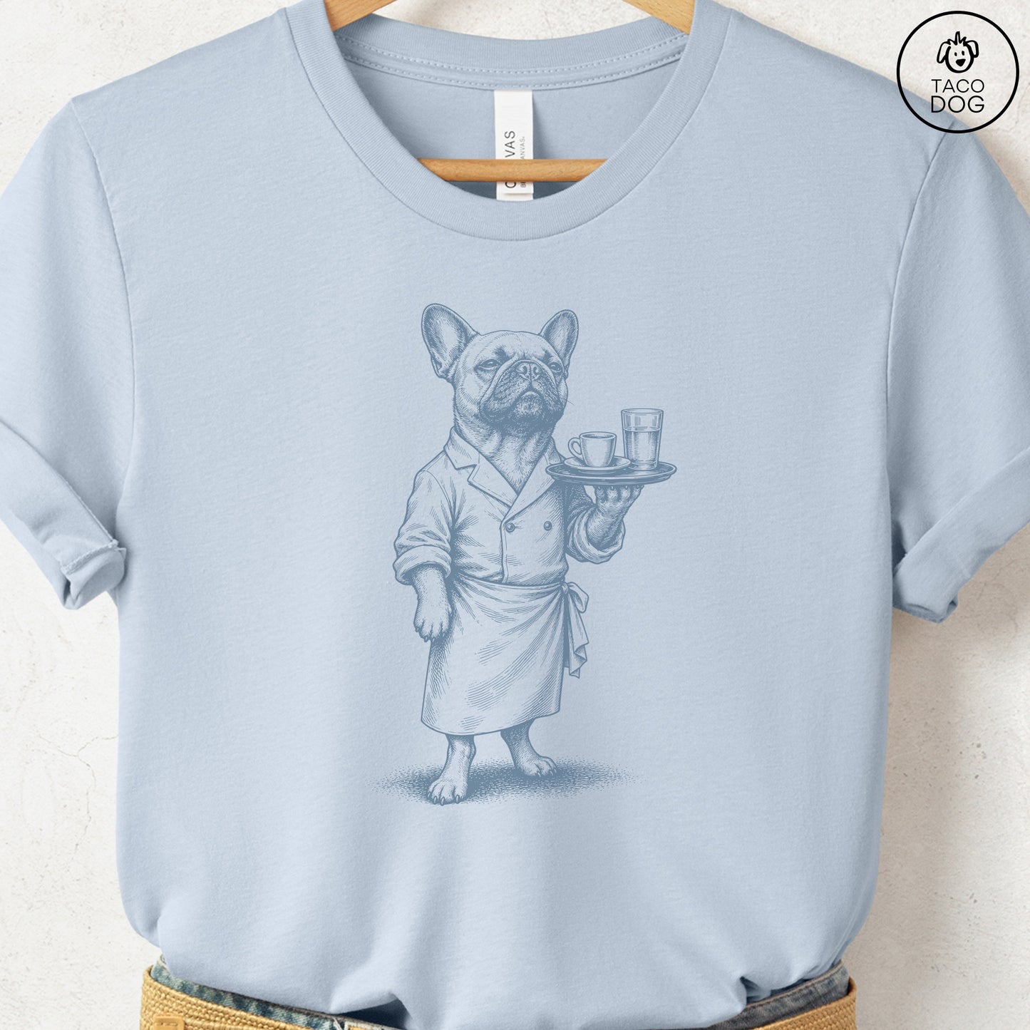 French Bulldog Frenchie Waiter T-Shirt