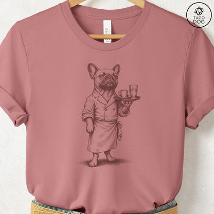French Bulldog Frenchie Waiter T-Shirt