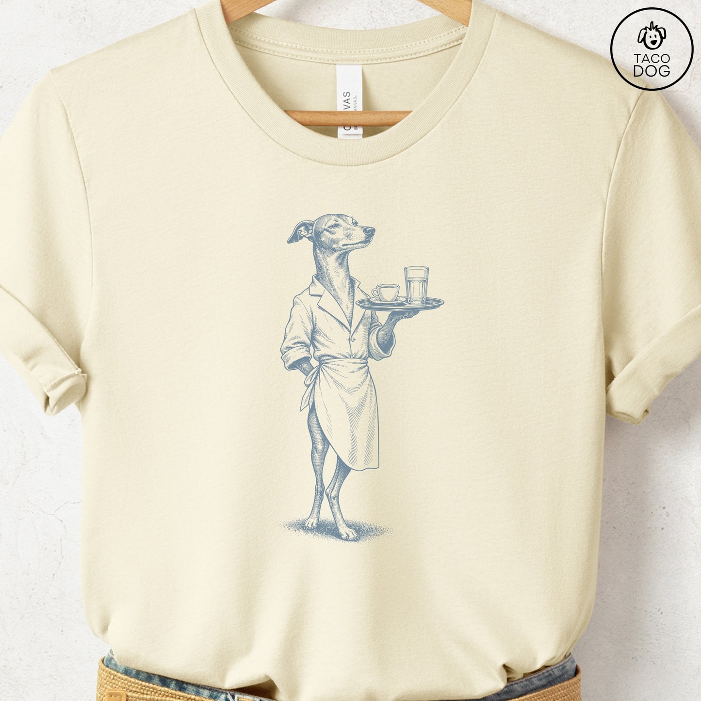 Italian Greyhound Whippet Waiter T-Shirt