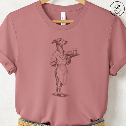 Italian Greyhound Whippet Waiter T-Shirt