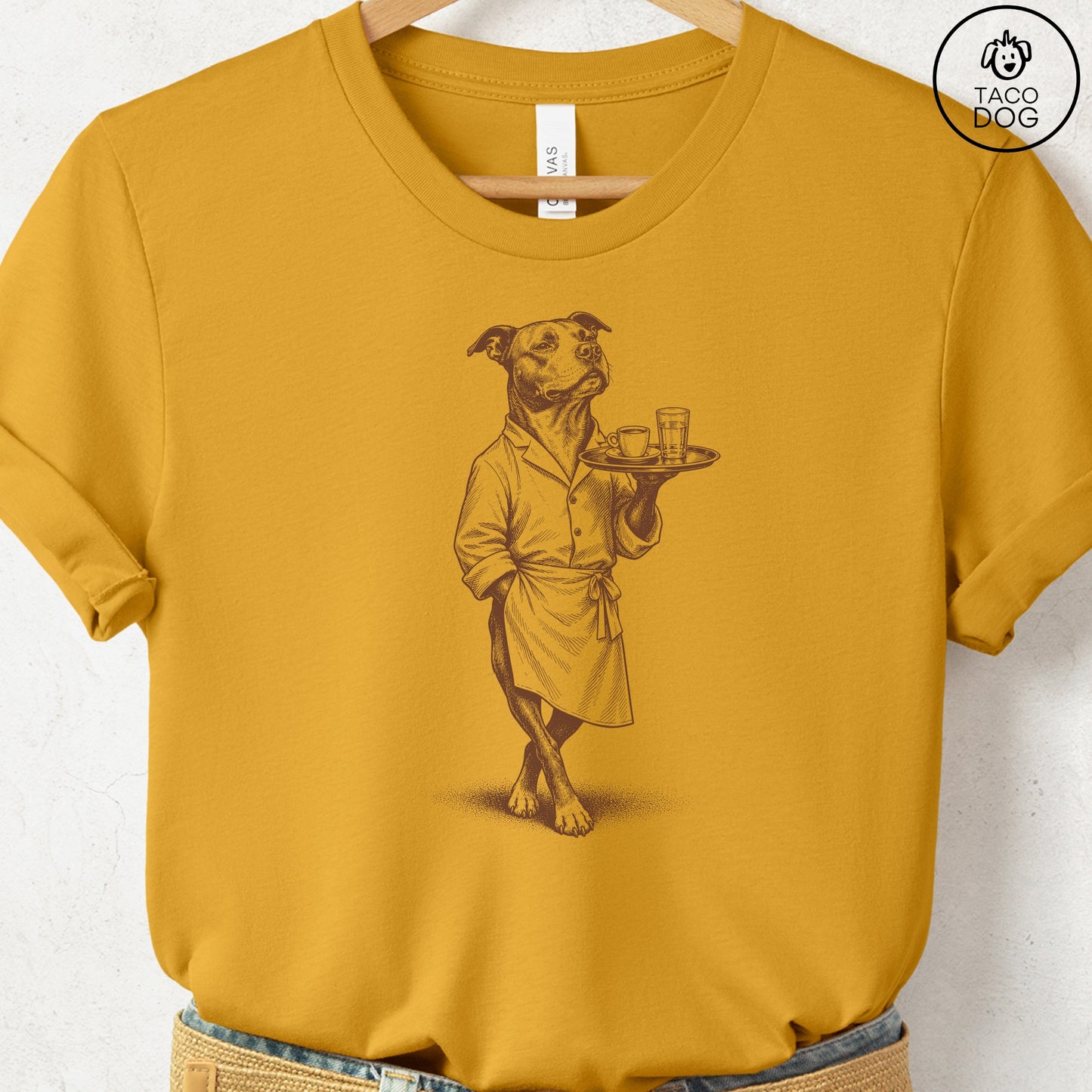 Pitbull Waiter T-Shirt