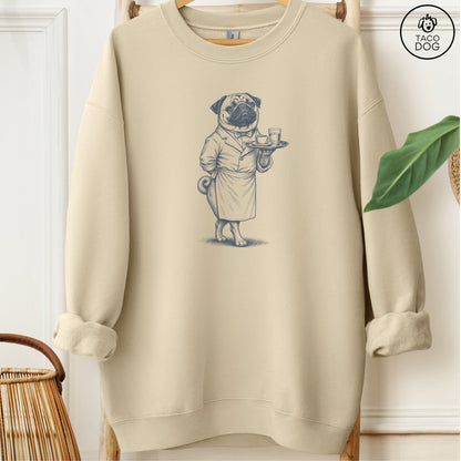 Pug Waiter Sweatshirt
