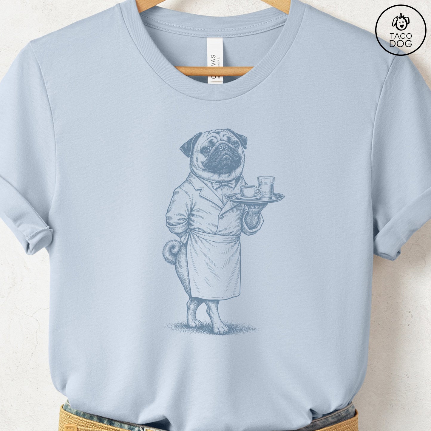 Pug Waiter T-Shirt