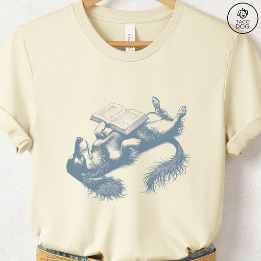 Dachshund Book Nap T-Shirt