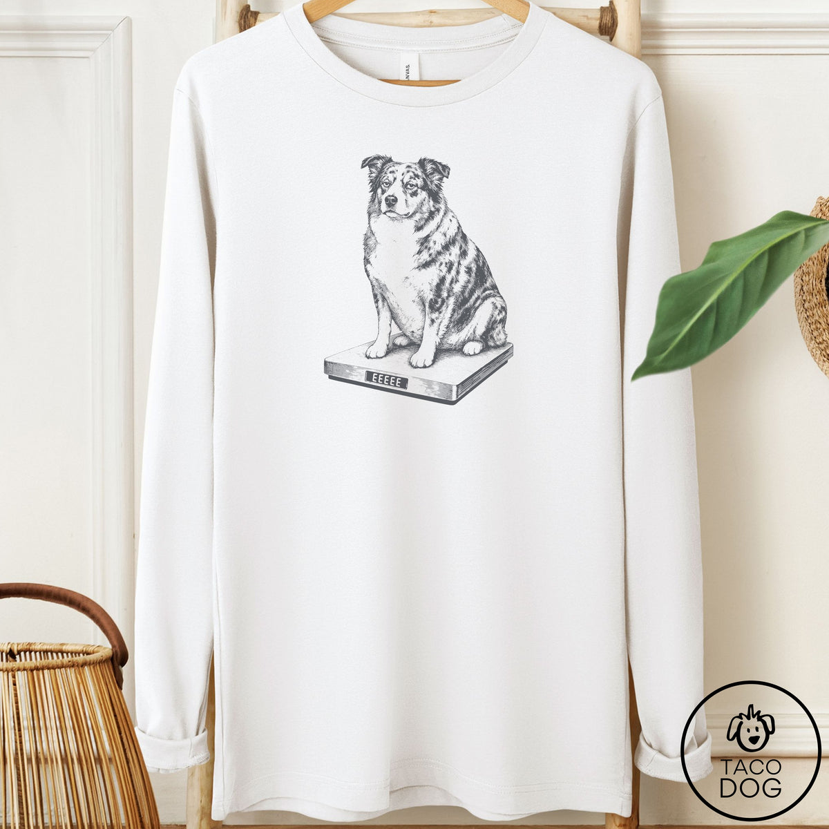 Australian Shepherd Weigh In Long Sleeve Tee