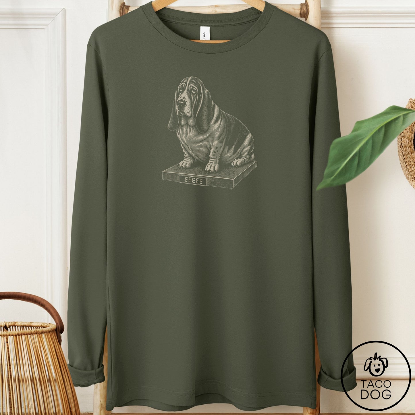 Basset Hound Weigh In Long Sleeve Tee
