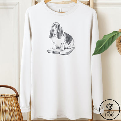 Basset Hound Weigh In Long Sleeve Tee