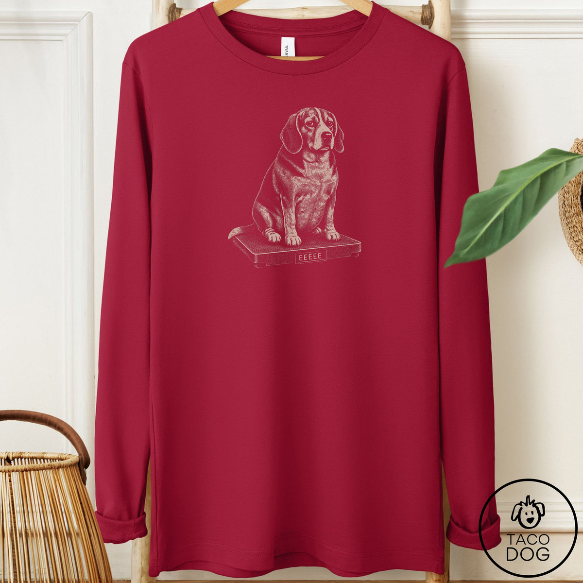 Beagle Weigh In Long Sleeve Tee