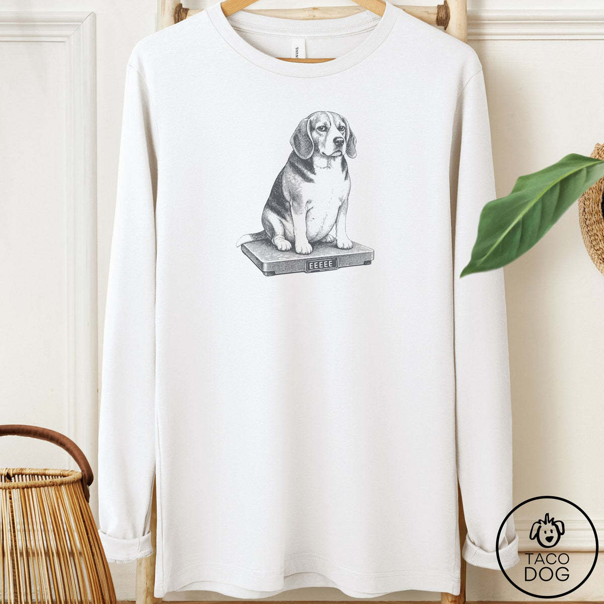 Beagle Weigh In Long Sleeve Tee