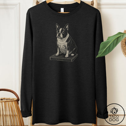 Boston Terrier Weigh In Long Sleeve Tee