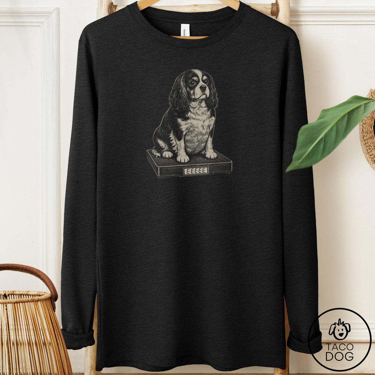 Cavalier King Charles Spaniel Weigh In Long Sleeve Tee