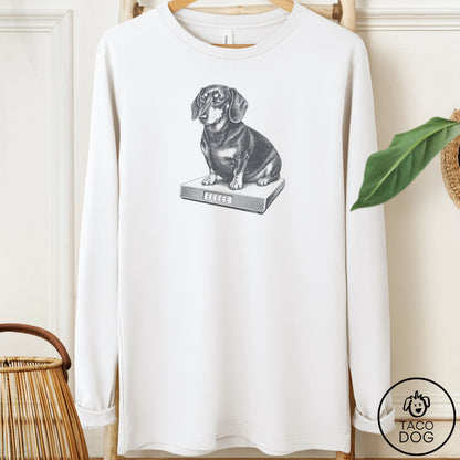 Dachshund Weigh In Long Sleeve Tee