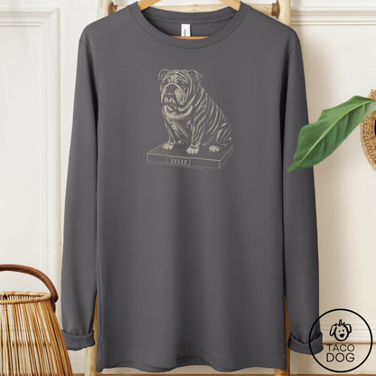 English Bulldog Weigh In Long Sleeve Tee