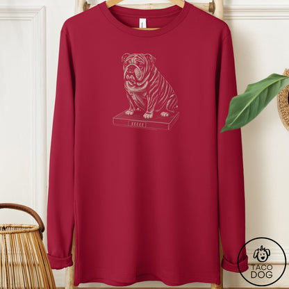English Bulldog Weigh In Long Sleeve Tee