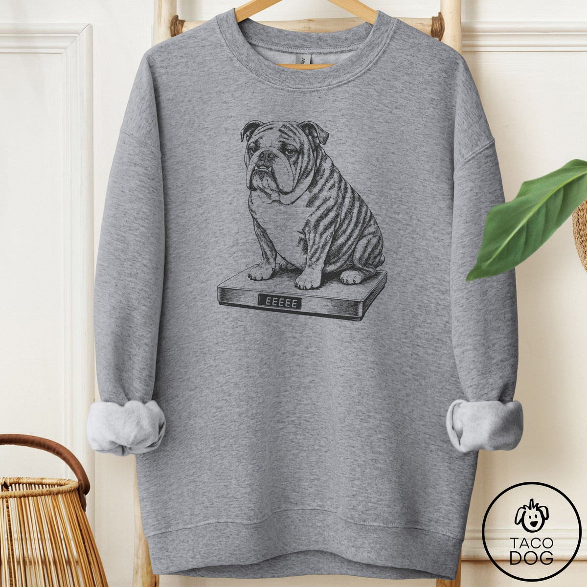 English Bulldog Weigh In Sweatshirt