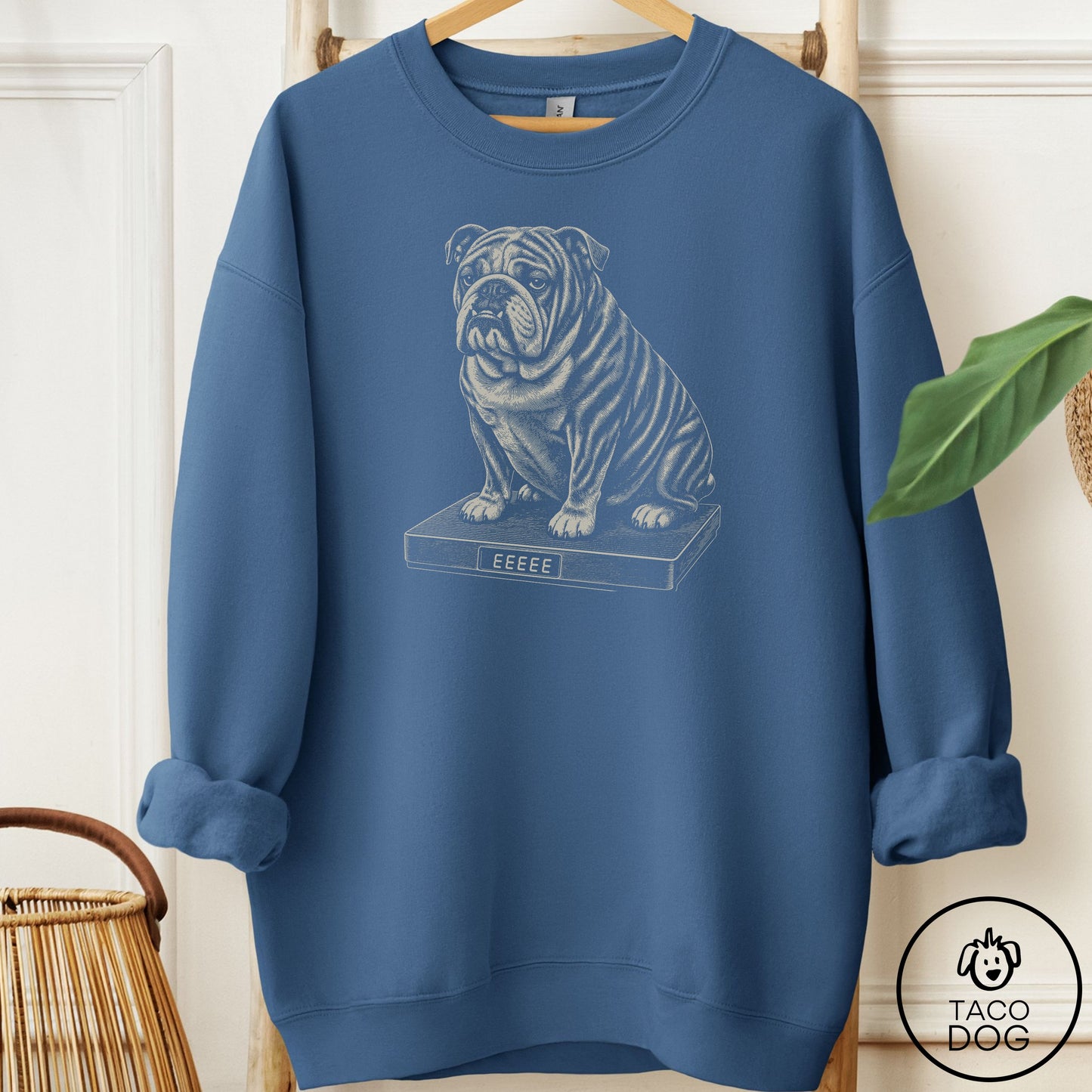 English Bulldog Weigh In Sweatshirt