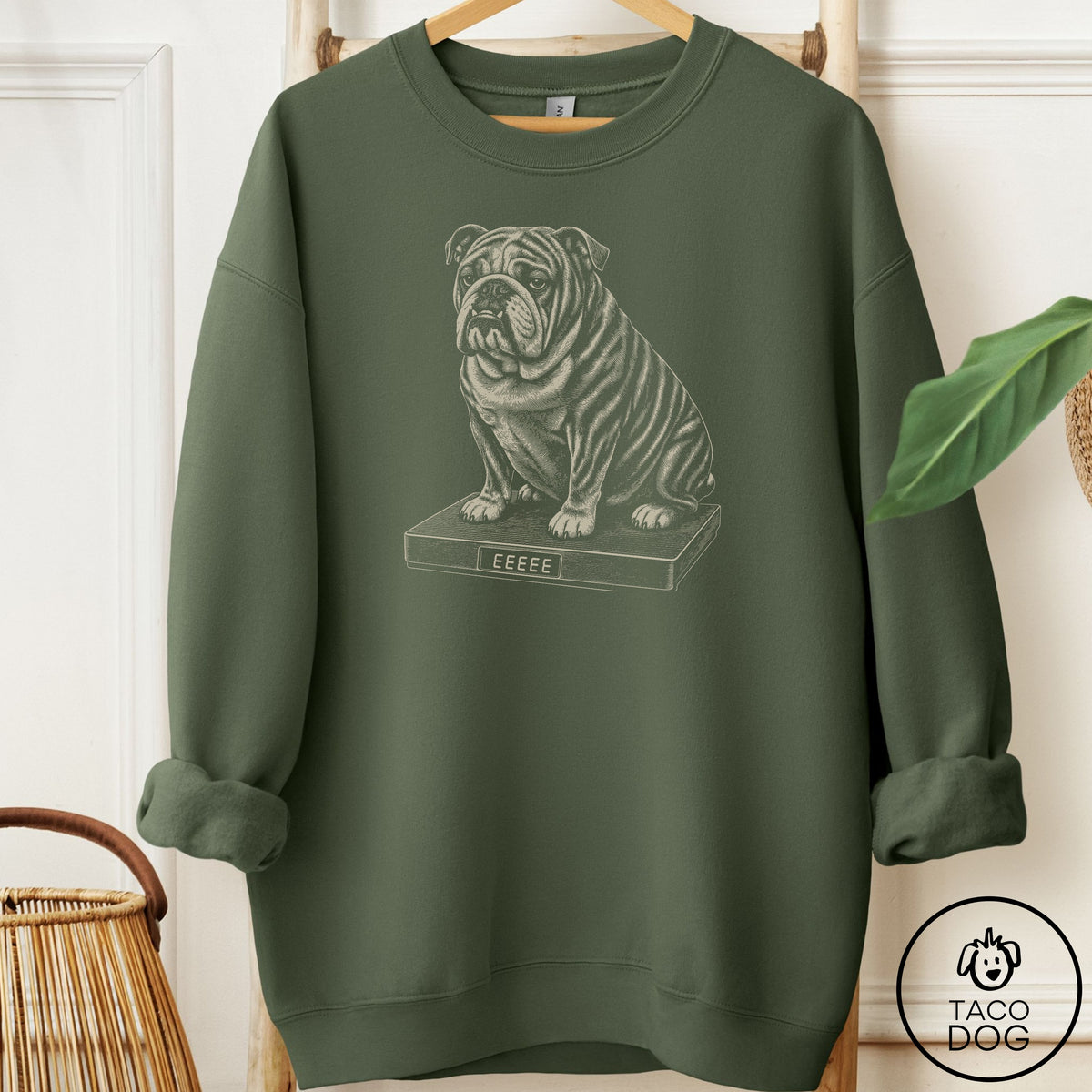 English Bulldog Weigh In Sweatshirt