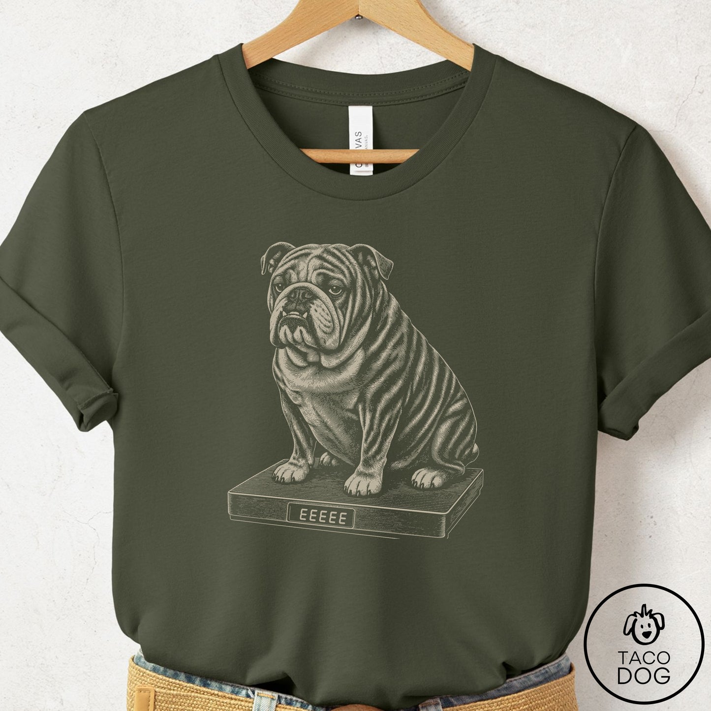 English Bulldog Weigh In T-Shirt