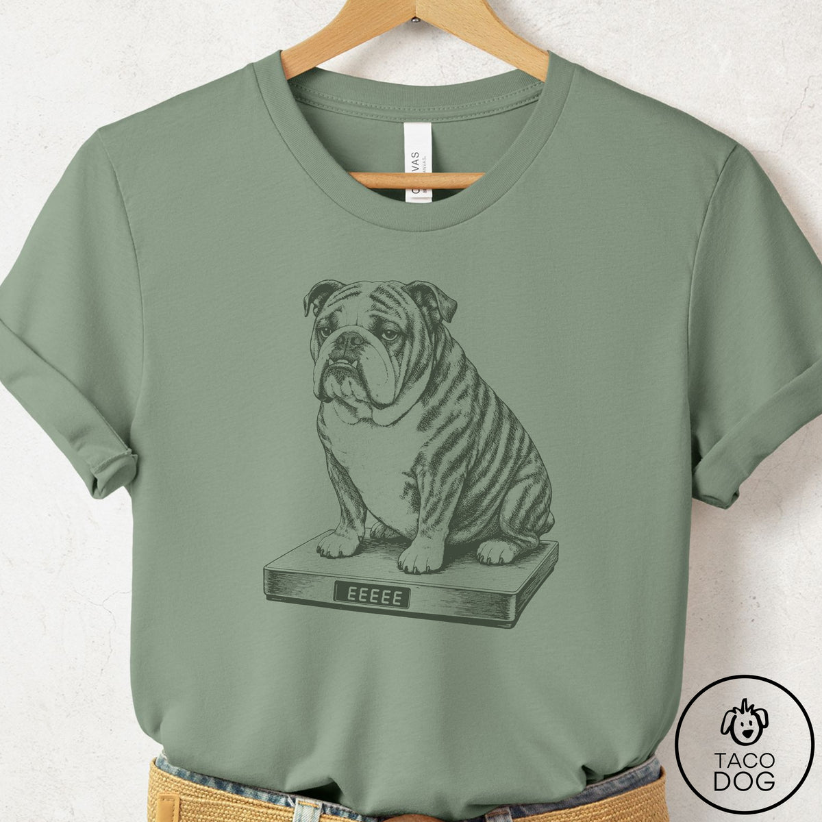 English Bulldog Weigh In T-Shirt