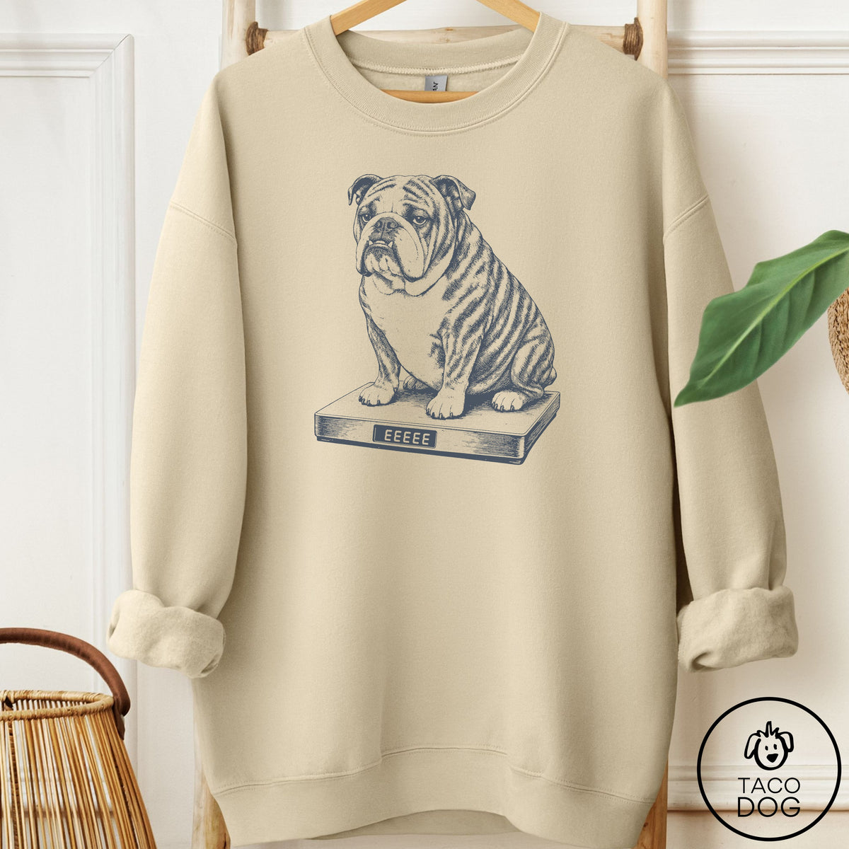 English Bulldog Weigh In Sweatshirt