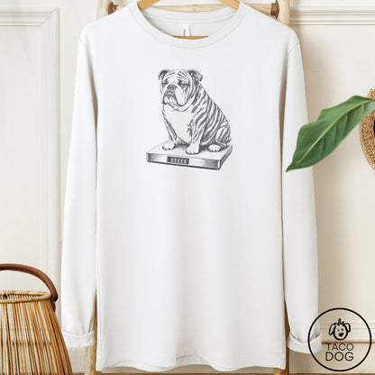 English Bulldog Weigh In Long Sleeve Tee