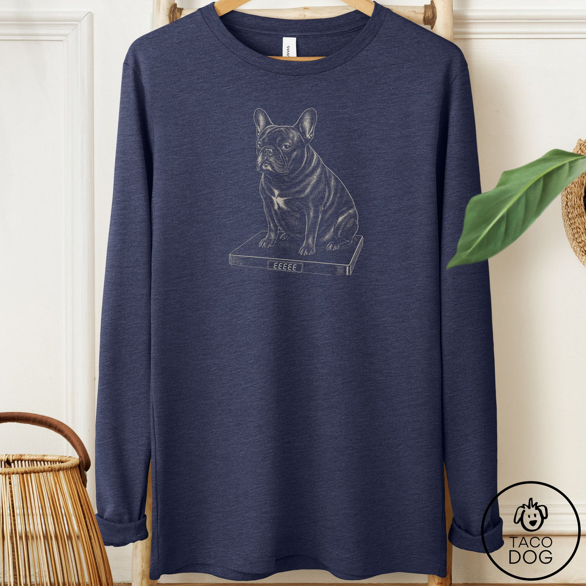 French Bulldog Frenchie Weigh In Long Sleeve Tee