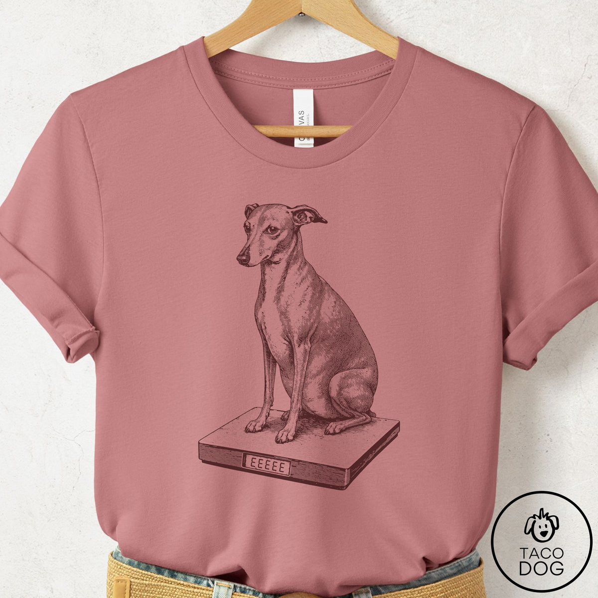 Italian Greyhound Whippet Weigh In T-Shirt