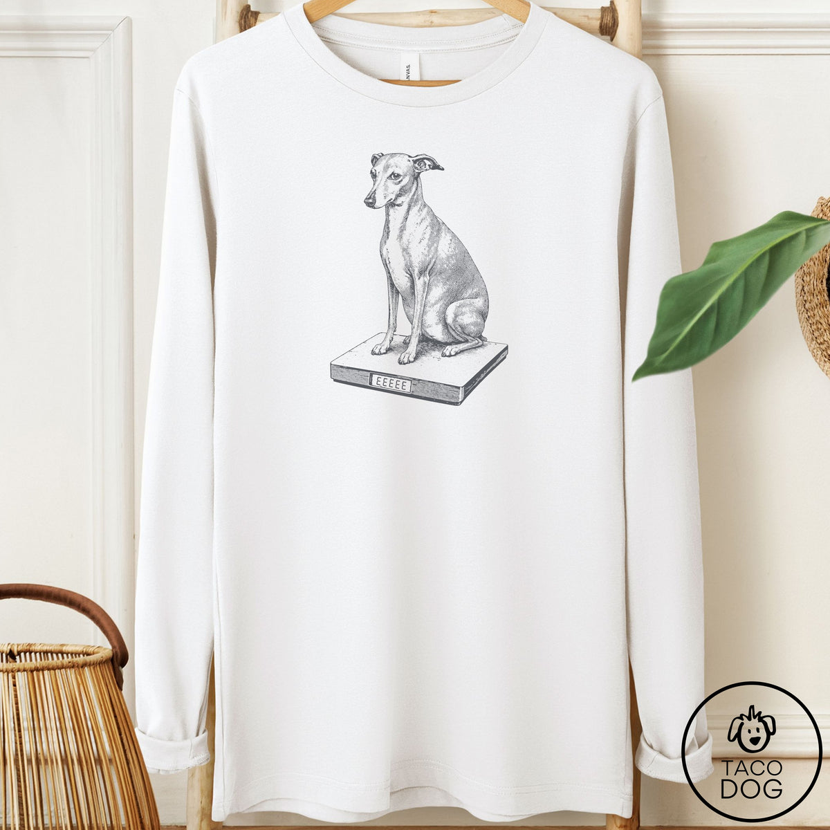 Italian Greyhound Whippet Weigh In Long Sleeve Tee