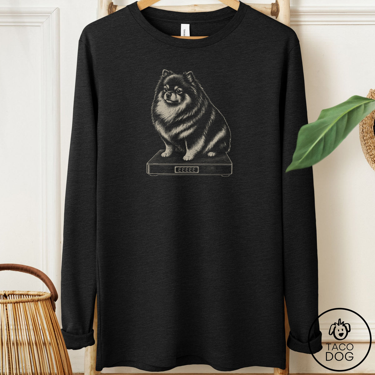 Pomeranian Weigh In Long Sleeve Tee