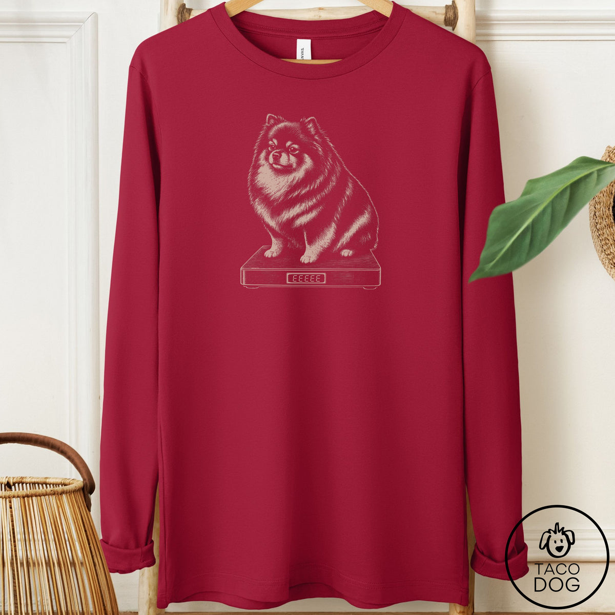 Pomeranian Weigh In Long Sleeve Tee