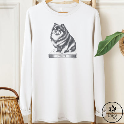 Pomeranian Weigh In Long Sleeve Tee