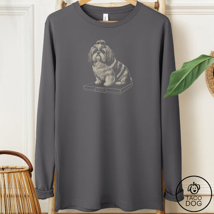 Shih Tzu Weigh In Long Sleeve Tee