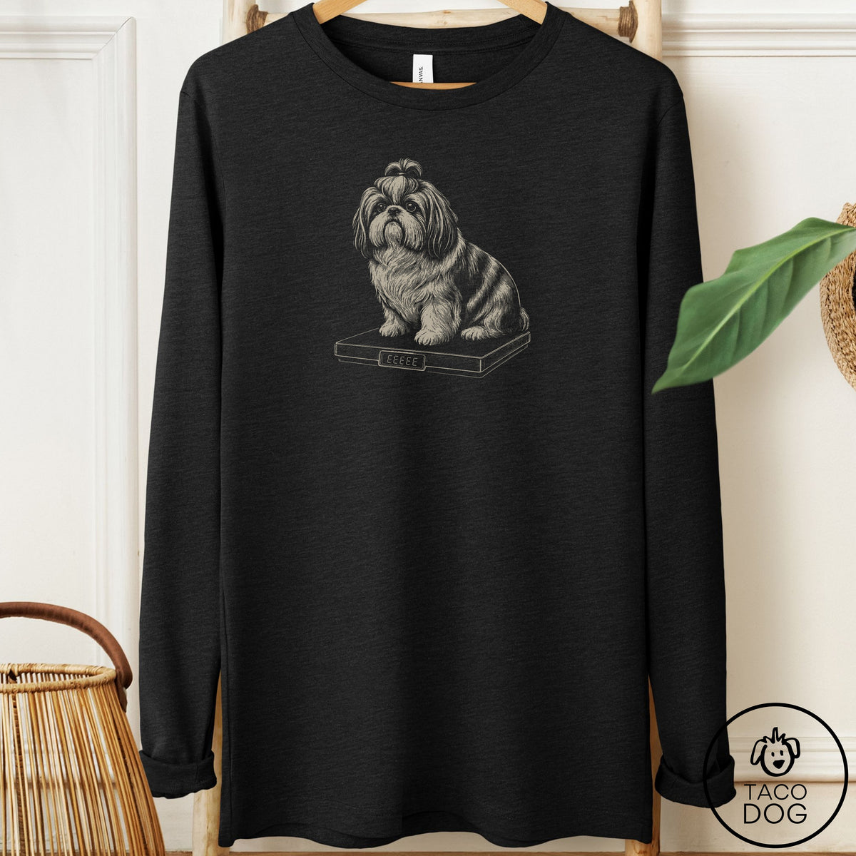 Shih Tzu Weigh In Long Sleeve Tee