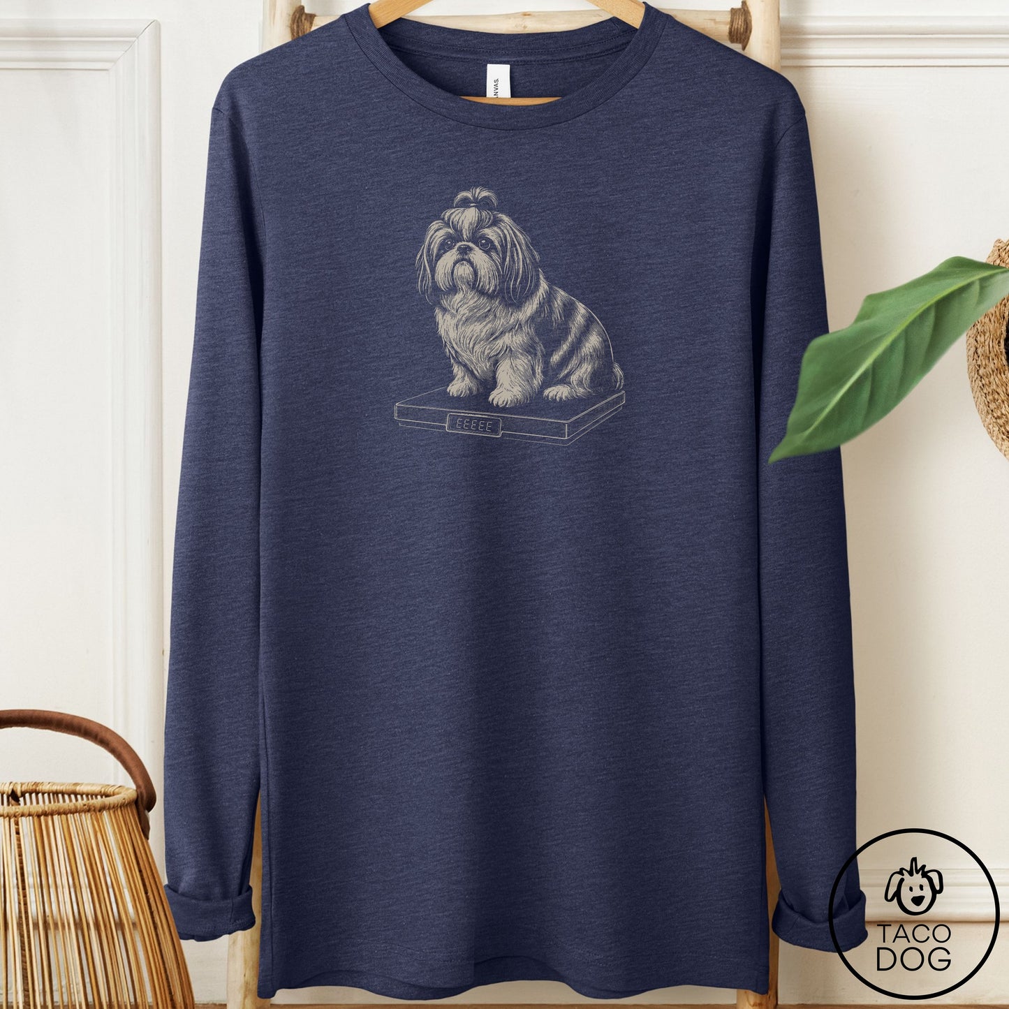 Shih Tzu Weigh In Long Sleeve Tee