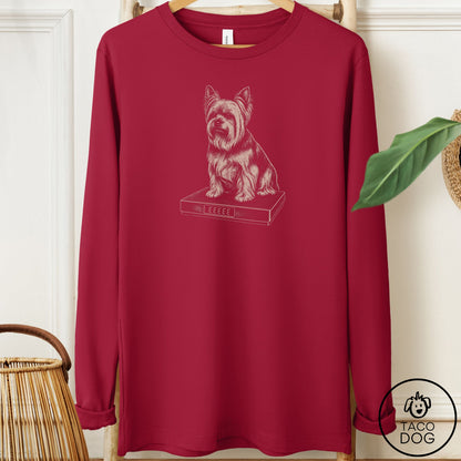Yorkshire Terrier Yorkie Weigh In Long Sleeve Tee
