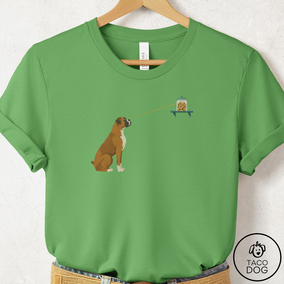 Boxer Willpower T-Shirt Leaf Taco-Dog