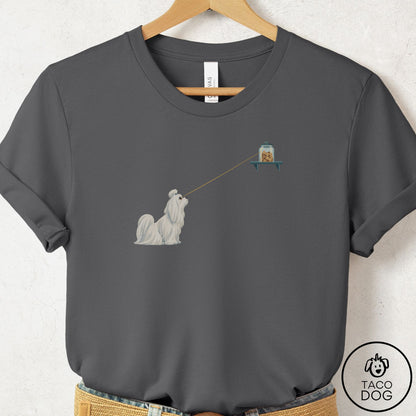Maltese Willpower T-Shirt Asphalt Taco-Dog