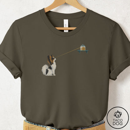 Papillon Willpower T-Shirt Army Taco-Dog