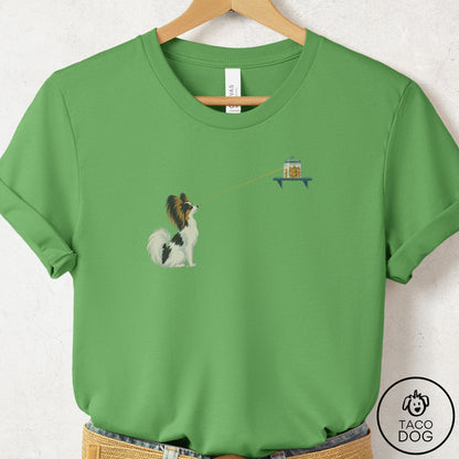 Papillon Willpower T-Shirt Leaf Taco-Dog