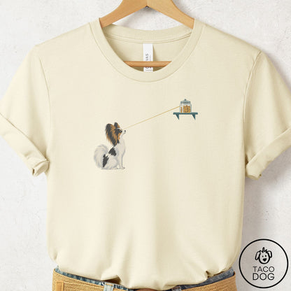 Papillon Willpower T-Shirt Natural Taco-Dog