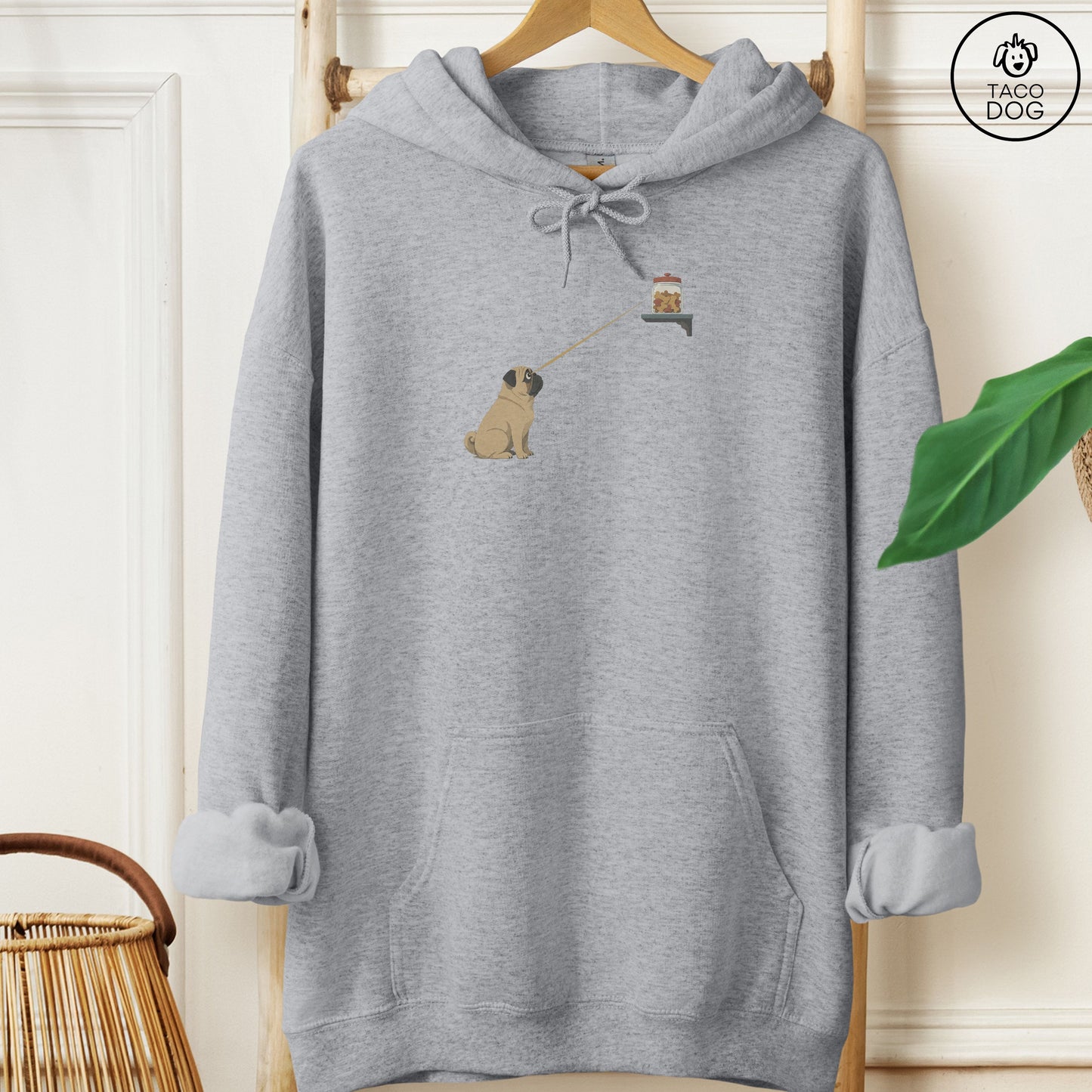 Pug Willpower Hoodie