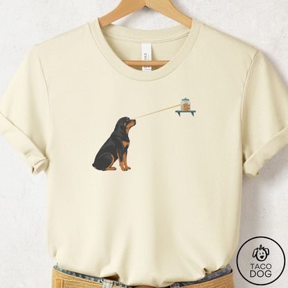 Rottweiler Willpower T-Shirt Natural Taco-Dog