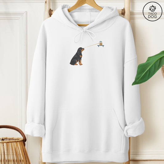 Rottweiler Willpower Hoodie White Taco-Dog