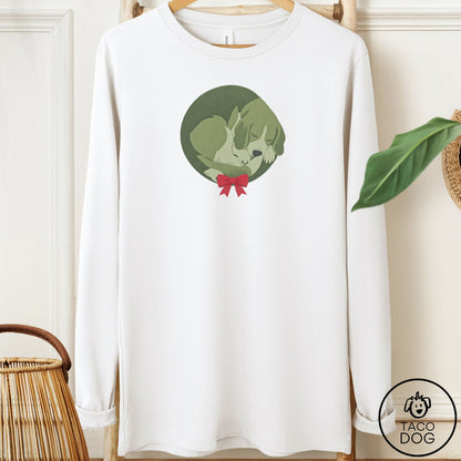 Beagle Wreath Long Sleeve Tee