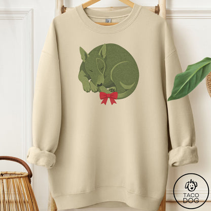 Bull Terrier Wreath Sweatshirt Sand Taco-Dog