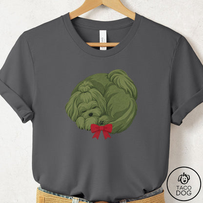 Maltese Wreath T-Shirt Asphalt Taco-Dog