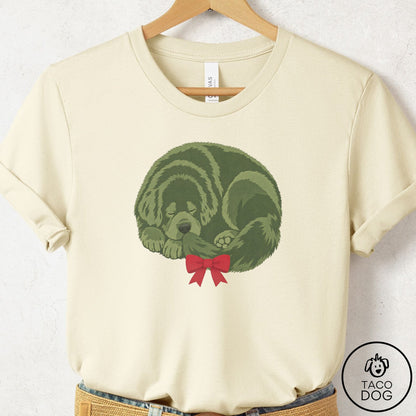 Newfoundland Wreath T-Shirt Natural Taco-Dog