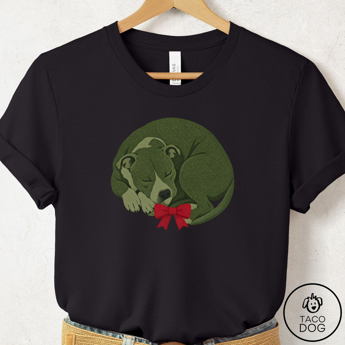 Pitbull Wreath T-Shirt